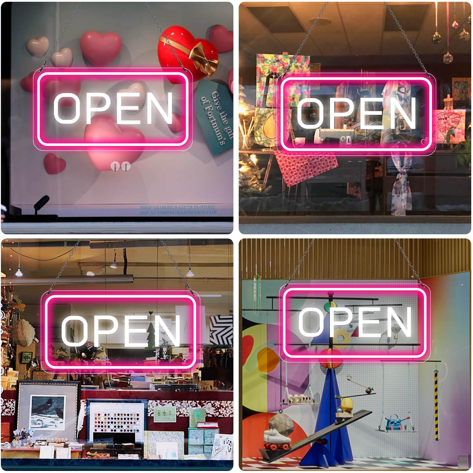 Amazon.com : Neon Open Sign - 16''x 9'' LED Sign, Super Bright